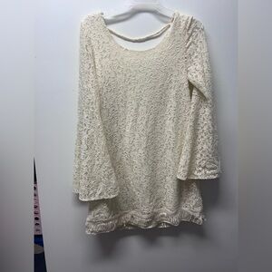 Altar'd State Cream Lace Top